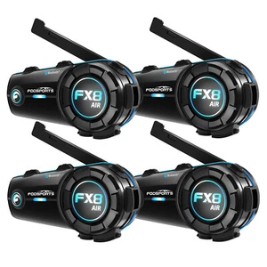 Intercomunicador para casco de motocicleta FX8 AIR 1000m 2 vías Bluetooth Auriculares Interfono FM - Imagen 1 de 16