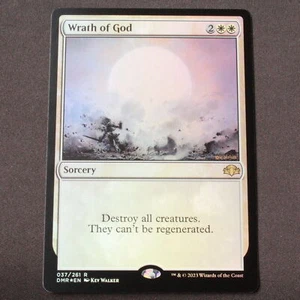 Wrath of God FOIL MTG Dominaria remasterizado raro 37 casi nuevo - Imagen 1 de 6