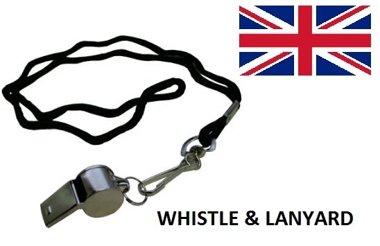 2x Metal Referee's Sports Whistle PE School Football Rugby Dog Training Outdoor