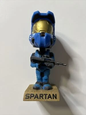 Funko Genuino Microsoft Master Chief Spartan Halo 3 2008 Bobble Head Azul Foto 1 de 4