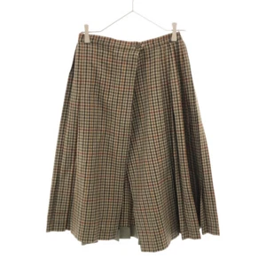 Burberrys 90s 100% wool, old Mimole length Wrap skirt Brown Women - Picture 1 of 8