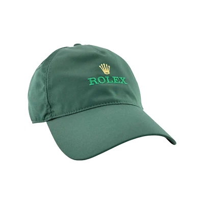Rolex Cap Golf Cap Hat Green 100% Polyester Baseball Hat Hat Green - Image 1 of 4