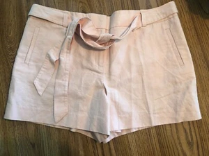 Pantalones Cortos Ann Taylor LOFT - Talla 14 (XL) Melocotón Marina Auto Corbata $49.50 (S7) - Imagen 1 de 8
