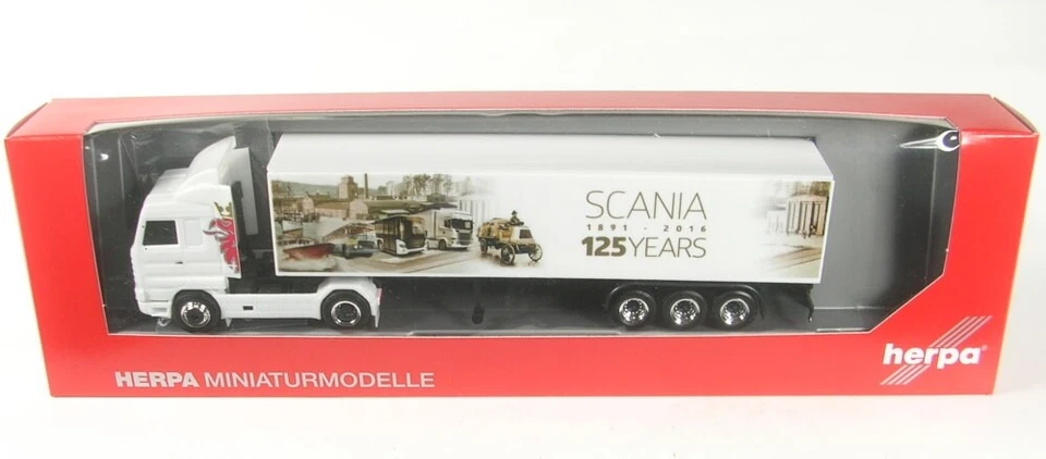 Scania 143 Sl Trattore Case 125 Anni Scania 1:87 HERPA - Immagine 1 di 1