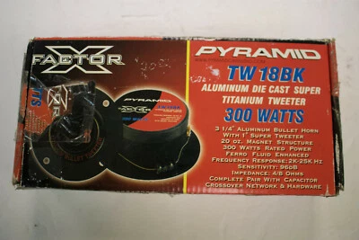 Nuevos Altavoces PYRAMID TW18BK AudioTWEETER ALUMINIO FUNDIDO A PRESIÓN SUPER TITANIO Foto 1 de 4