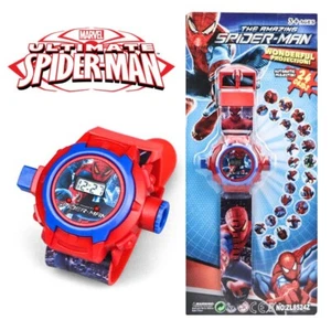 Marvel Spider-man Kids Electronic Digital Wrist Watch 24 Images Projection Toy - Picture 1 of 8