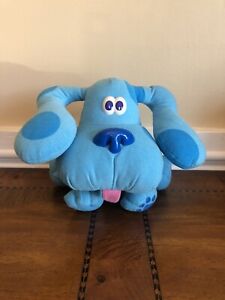 Vtg 1997 Tyco Pose A Blue Blue's Clues Plush Stuffed Animal Toy Bendable Puppy