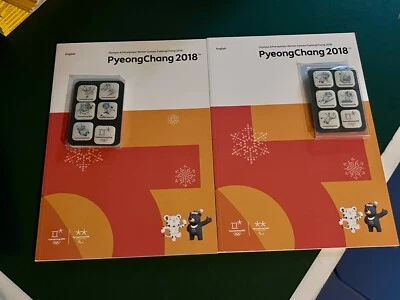 Pyeong Chang 2018 folleto informativo olímpico y juego de imanes - ENVÍO GRATUITO Foto 1 de 4