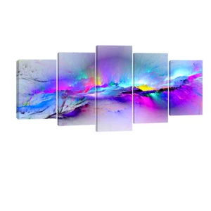 Modern Abstract Canvas Prints Painting Pictures Wall Art Home Decor Purple Color - Picture 1 of 8