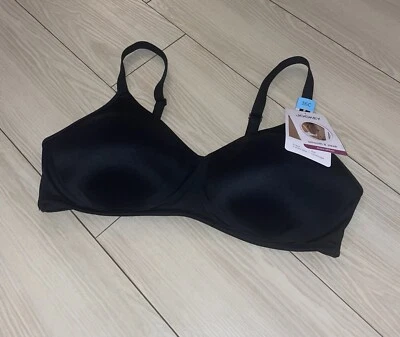 Sujetador Camiseta Forrada Jockey 2354 Cobertura Completa WF Microfibra Mujer 36C Negro Nuevo Foto 1 de 4