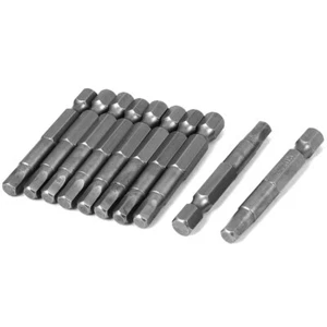 1/4 Inch Hex Shank Magnetic 5mm Head Screwdriver Bits 10pcs - Picture 1 of 4