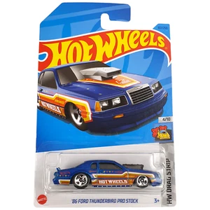 Hot Wheel 86 Ford Thunderbird Pro Stock Drag Strip Blue Car 107/250 2021 NEW Box - Picture 1 of 8