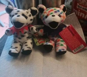 Grateful Dead Beanie Bears - Liquid Blue Dupree & Peggy Set Of Two With Tags - Picture 1 of 7