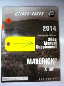 Libro de reparación manual suplemento taller serie Maverick X MR 2014 CAN-AM PN 219100771 - Imagen 1 de 6