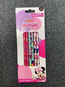 Minnie Mouse 6 pack wooden pencils school supplies - Picture 1 of 2
