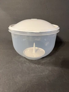Tupperware Crisp-It Porta Lattuga Ciotola Trasparente Bianco Cupola Coperchio e Spike 1424 - Foto 1 di 15