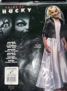 Braut von Chucky Horror Halloween Kostüm Tiffany Valentinstag Kinder L 12/14 Messer - Bild 1 von 10