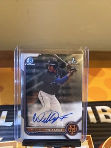 Bowman Chrome Willy Fanas 2022 automático 1st #CPA-WF Mets - Imagen 1 de 2