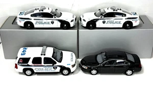1:43 First Response Lot Amtrak Police Chevy Tahoe Chevrolet Impala Dodge Charger - Picture 1 of 24