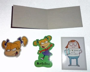 2 Rugrats Angelica Stickers & Love Books with Pictures Goofy Sticker Vintage FS - Picture 1 of 6
