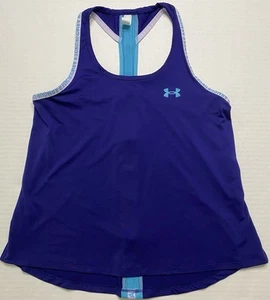 Camiseta sin mangas Under Armour Racerback para niñas azul M - Imagen 1 de 23