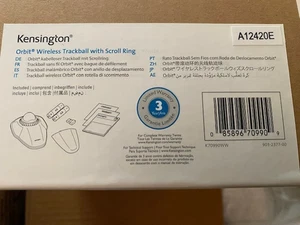 Kensington Orbit Wireless Trackball with Scroll Ring - Black-Red (K70990WW) - Picture 1 of 1