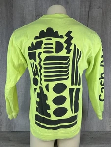 Cash App Sweatshirt neongrün Tag leuchtend Rundhalsausschnitt hergestellt in den USA Erwachsene/Herren Medium - Bild 1 von 16