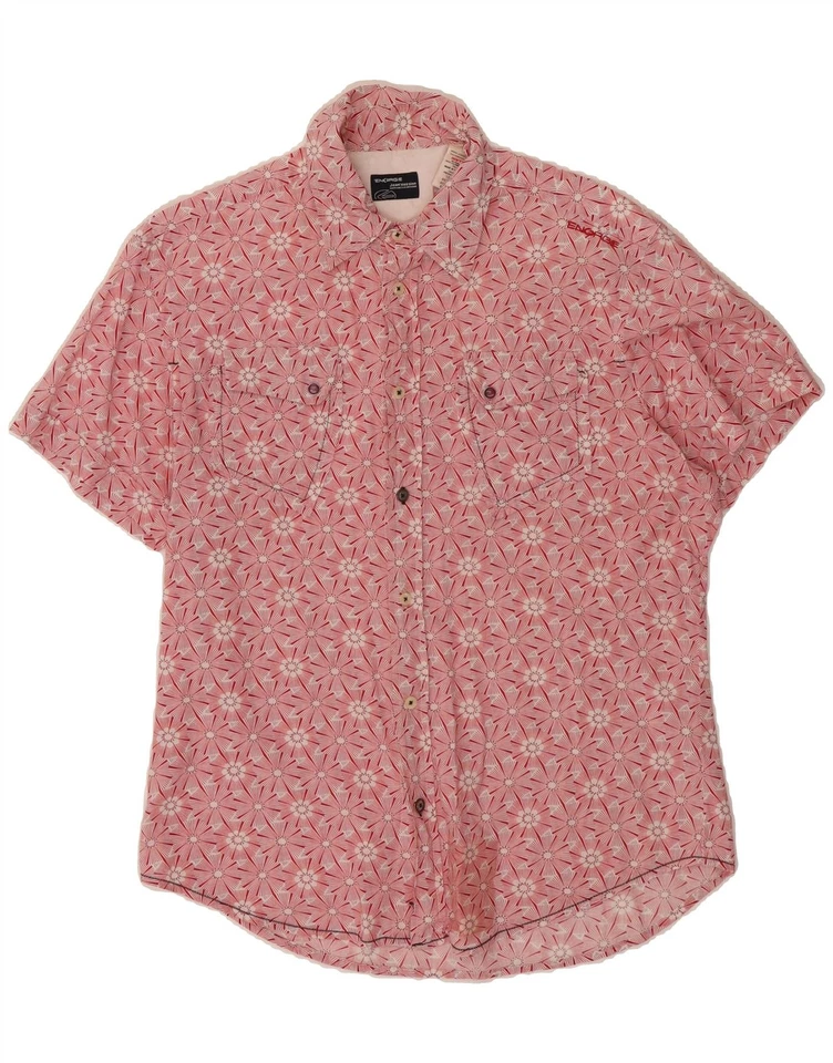 ENERGIE Mens Slim Fit Short Sleeve Shirt XL Pink Floral Cotton BH08 - Image 1 of 3