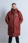 Hazy Blue Hooded Dry Changing Robe Long Coat Waterproof Surfing Swim Beach Camo