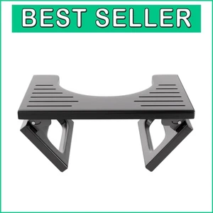 Non-Slip Bamboo Squatting Stool for Bathroom - 400lb Capacity, Foldable Design - Picture 1 of 10