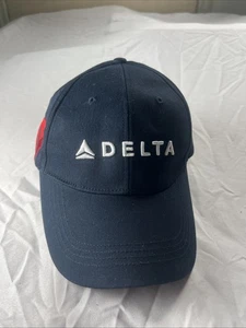 Delta Air Lines Collectible Adjustable Black Baseball Golf Outdoor Sport Hat New - Picture 1 of 6