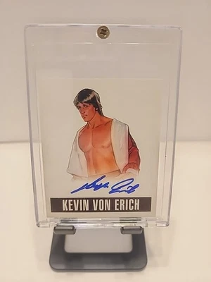 Tarjeta firmada 2014 Leaf Originals Wrestling Kevin Von Erich KVE WCCW WWE AEW  Foto 1 de 2