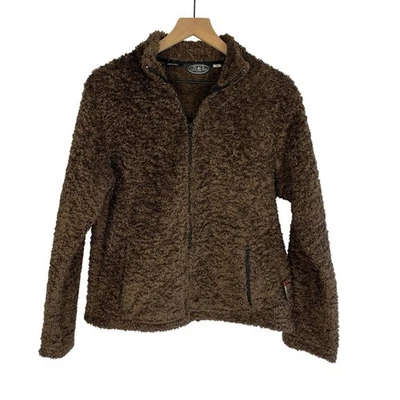 BLACK DIAMOND Womens Brown Fleece Teddy Jacket M Polartec Cozy Winter Casual - Image 1 of 4