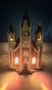 Holiday Time Victorian Church Tradional Collection Lighted Boxed & Cord 2009 - Picture 1 of 24