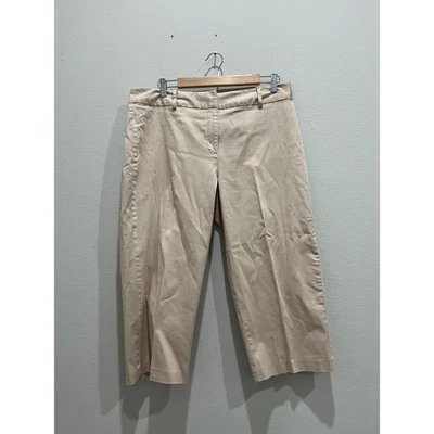 Pantalones de Carrera Carolina Plus by Carolina Colores Beige Rosa Elastizados Recortados 16W Foto 1 de 4