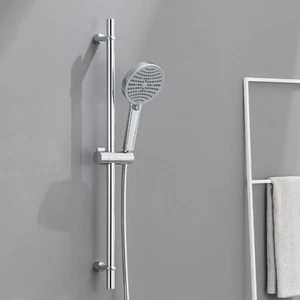 Asta Doccia in Acciaio Inox 70cm Saliscendi Doccia con Doccetta e Tubo e - Foto 1 di 12