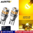 4x T10 W5W LED Car Bulbs Canbus No Error Amber Orange Side Marker Light Lamp 12V
