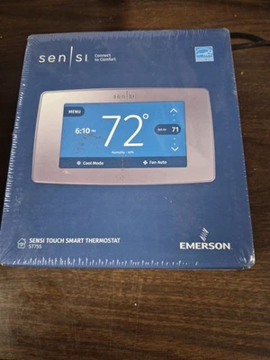 Emerson Sensi Touch Smart Thermostat- Silver (ST75S) SEALED - Image 1 of 4