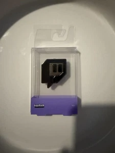 BRAND NEW Black On Black Twitch Glitch Official Logo Pin - Picture 1 of 3