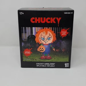 Chucky Good Guys gonfiabile soffiato ad aria 3,5 piedi illumina Halloween giardino decorazione oggetto di scena - Foto 1 di 6