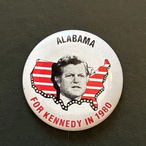 1980 Senator Ted Kennedy for President 50 State 1.75" Button Alabama Pin - Picture 1 of 2