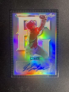 2020 Leaf Metal Perfect #BA-JL1 Jordan Lawlar Metal Auto Black Rainbow #/15 - Bild 1 von 2