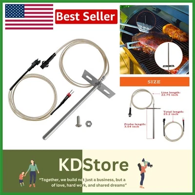 Replacement RTD Temperature Probe for Pellet Grills, High-Temp BBQ Sensor - Image 1 of 4