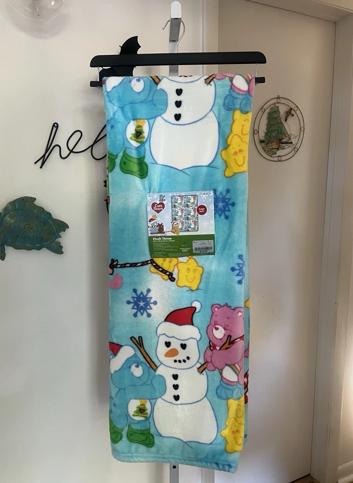 NUEVO Cuidado Osos Navidad Invierno Azul Manta Muñeco de Nieve Estrellas 50”x70” 2025 VIRAL Foto 1 de 1