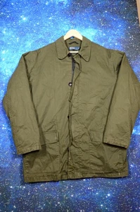 Polo Ralph Lauren Jacket Mens Large Green Cotton Military Field Barn Coat Zipper - Picture 1 of 11