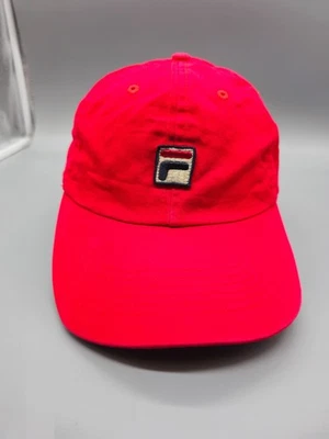 Gorra Fila correa roja parche bordado logotipo para hombre Foto 1 de 4