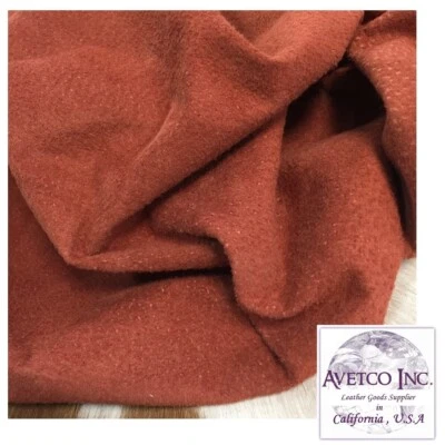 Avetco Premium Brick  Pig Suede Leather – Garment Hide 2oz 0.8mm 6–8 SF - Image 1 of 4