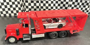 NewRay Peterbilt 379 Car Carrier w/Dodge Viper Roadster Load - 1:32 No Box - Picture 1 of 7