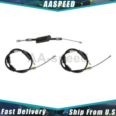 Cable de freno de estacionamiento delantero trasero para Jeep Wrangler 2002 2003 2004 2005 2006 3 piezas Foto 1 de 4