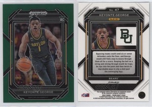 2023-24 Panini Prizm Draft Picks Green Prizm Keyonte George #47 Rookie RC